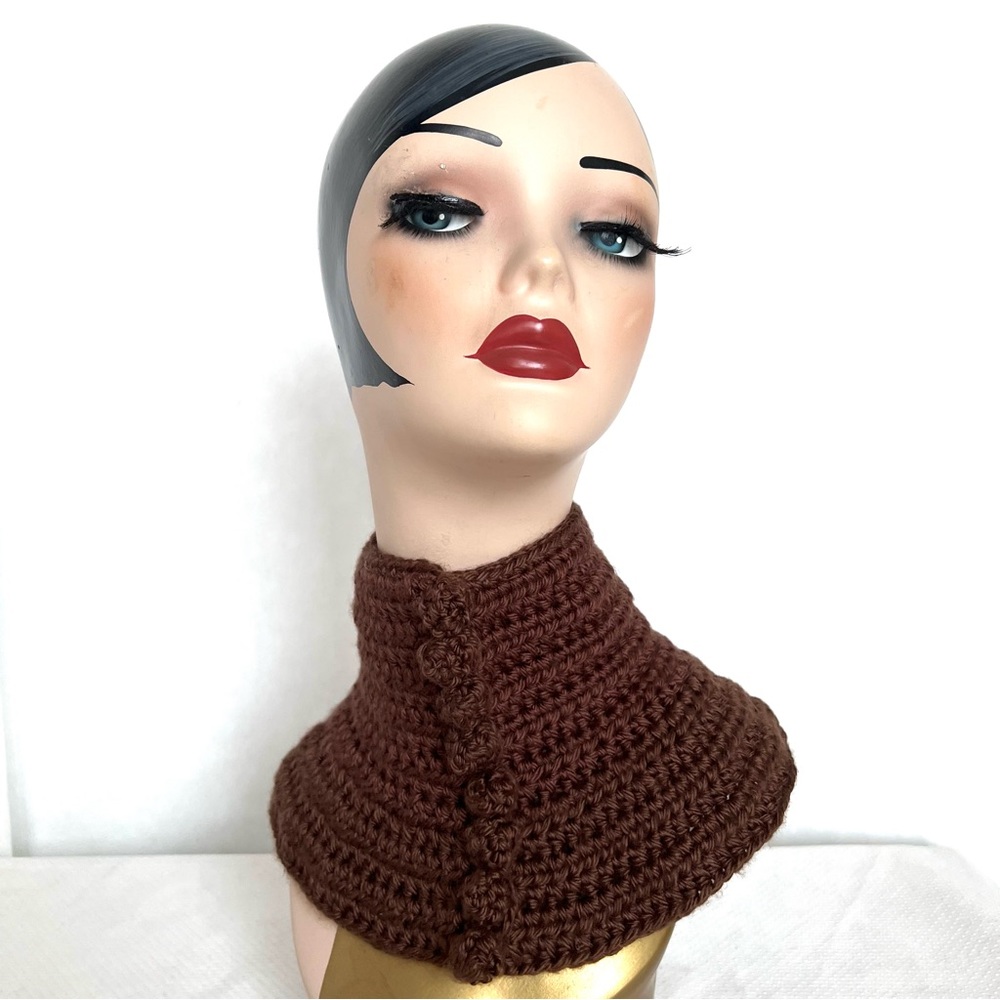 ROMAN KEFLAY Hand Crocheted, Mini Turtleneck